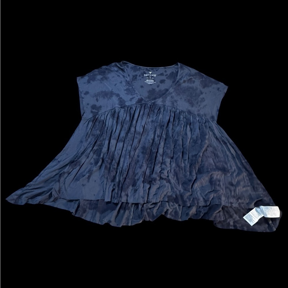 American Eagle Outfitters Soft & Sexy Tee in Dark Blue